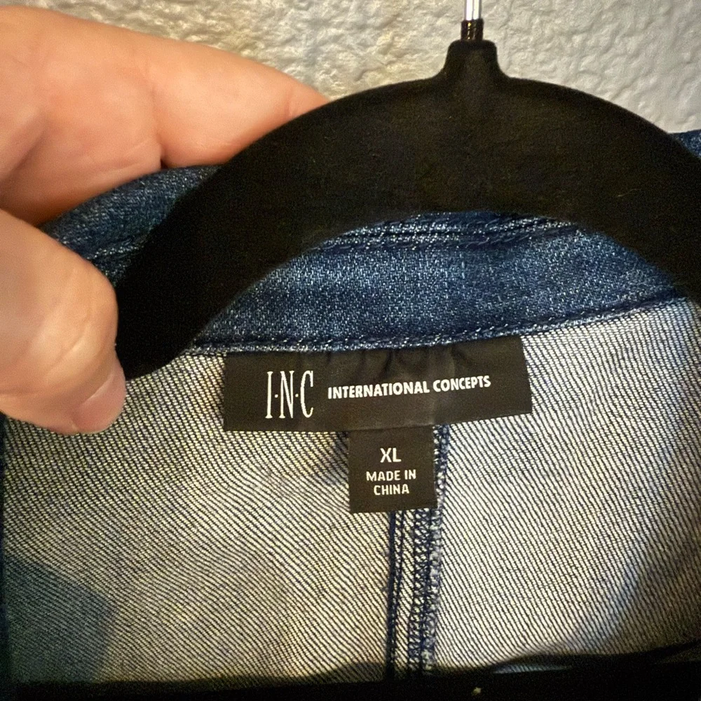 INC International Concepts Denim Blazer - Picture 11 of 13